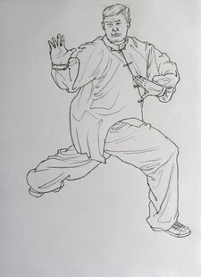 男子太极拳人物速写