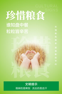 珍惜粮食海报
