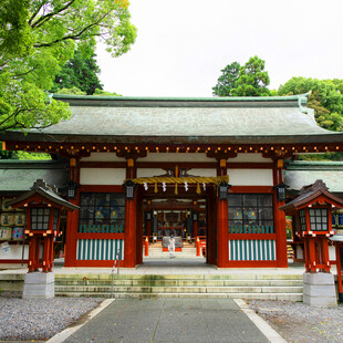 日式传统神社建筑景观