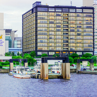 河畔高楼景观