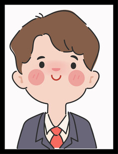 穿西装的可爱男孩