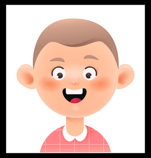 开心小男孩头像