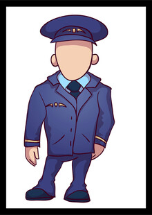 卡通风格警察形象