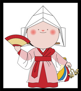 金发蓝眼微笑女性头像