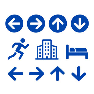 方向指示 箭头 图标