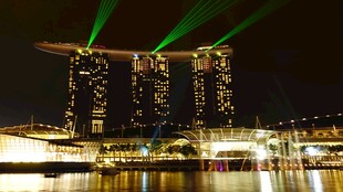 新加坡滨海湾璀璨夜景