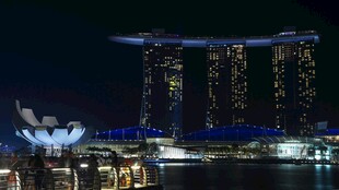 新加坡滨海湾璀璨夜景