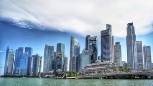 新加坡城市天际线景观