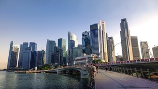 新加坡城市天际线景观