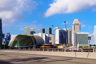 新加坡城市天际线景观