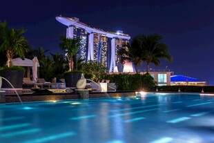 新加坡滨海湾夜景泳池