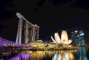新加坡滨海湾璀璨夜景