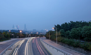南宁城市公路夜景