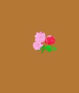 三朵小花图案