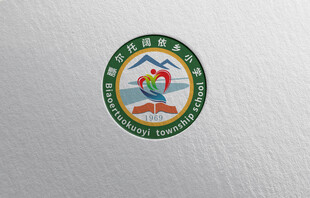 膘尔托阔依乡小学校徽