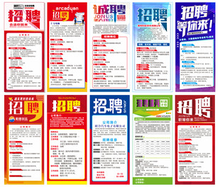 招聘展架  