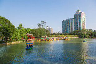 福州西湖湖面游乐