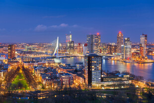 阿姆斯特丹城市璀璨夜景