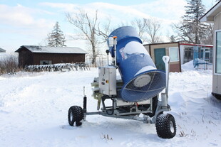 长白山的吹雪机