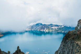 长白山景区天池自然风光
