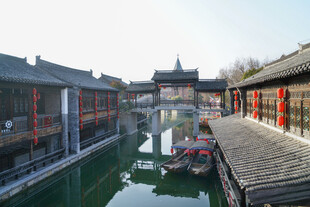 台儿庄古城游船