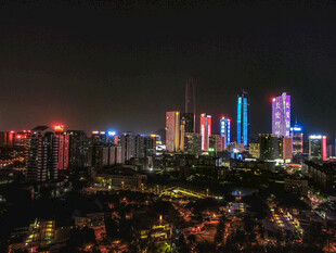 广东东莞城市夜景