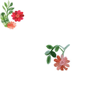 手绘花卉图案