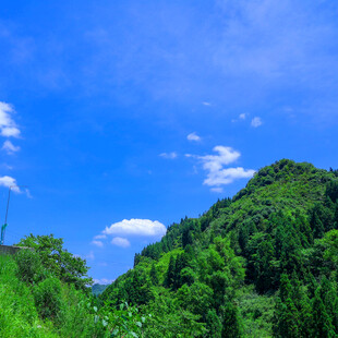 青山蓝天美景