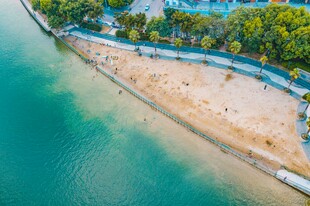 广西柳州金沙角海边风光