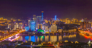 柳州夜景俯瞰图