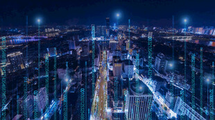 广西柳州风情港夜景