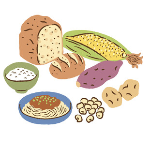 多样主食与谷物展示