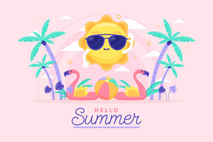 夏日沙滩