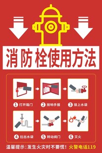 消防栓使用方法图示