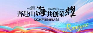 科技商务风峰会主视觉KV