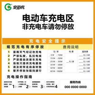安芯充指示牌