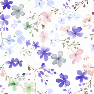 小碎花 数码印花 绣花布花型