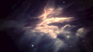 梦幻星空下的神秘光芒