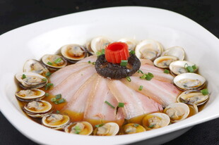 咸肉蒸小海鲜