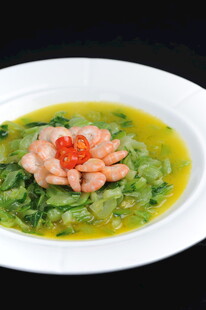 小虾烩青菜