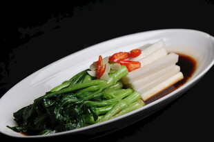 青菜配茭白