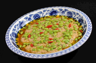 毛豆蒸蛋