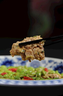 毛豆蒸肉饼