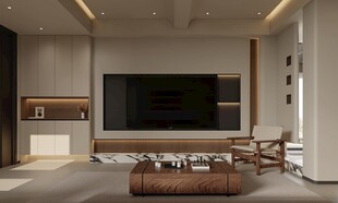 现代简约风客厅家居展示