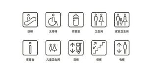 商场导视图标UI设计