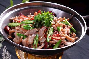 干锅美味肉片