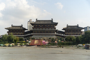 洛阳九洲池古城楼建筑景观