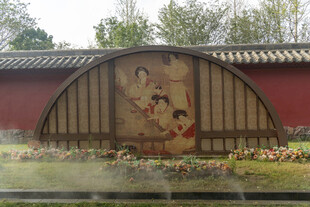 中式景墙 古韵装饰画面