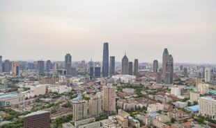 城市天际线俯瞰景观