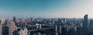 繁华都市天际线景观
